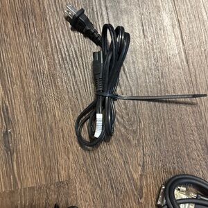 Black 2-Prong Electronic Power Cable ( B)